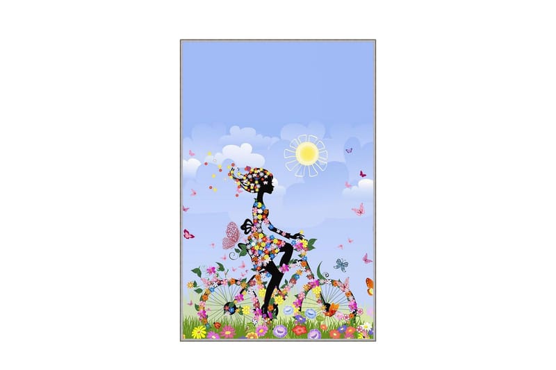 Homefesto Matto 140x220 cm - Monivärinen - Kodintekstiilit & matot - Matto - Itämainen matto - Persialainen matto