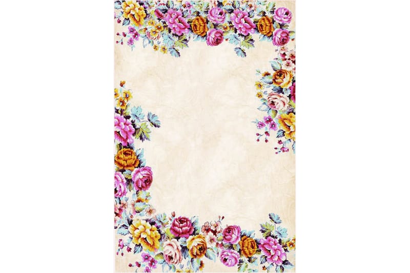 Homefesto Matto 140x220 cm - Monivärinen/Sametti - Kodintekstiilit & matot - Matto - Itämainen matto - Persialainen matto