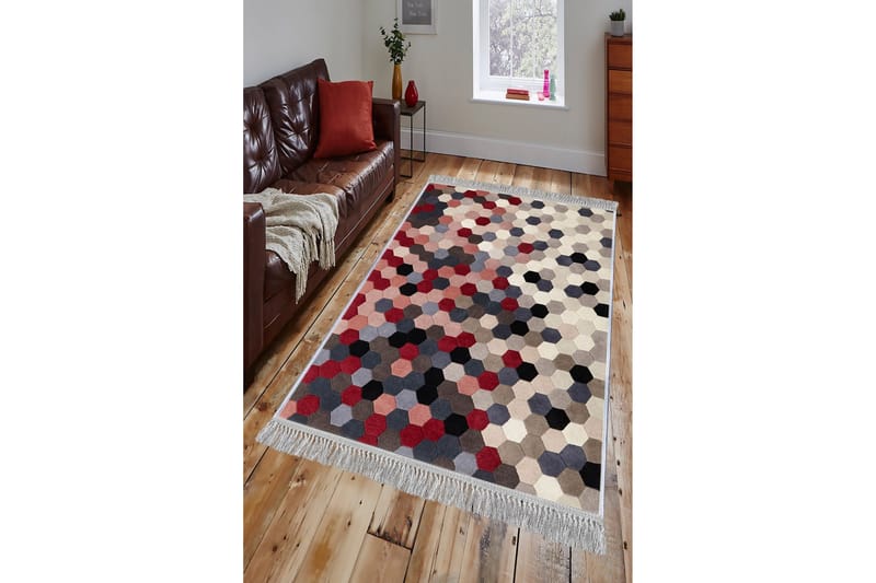 Homefesto Matto 140x220 cm - Monivärinen/Sametti - Kodintekstiilit & matot - Matto - Itämainen matto - Persialainen matto