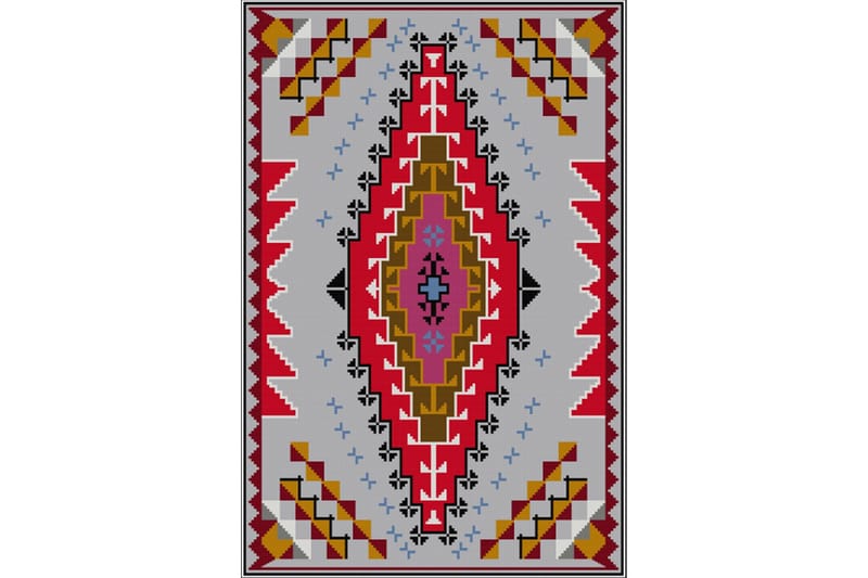 Homefesto Matto 160x230 cm - Monivärinen/Sametti - Kodintekstiilit & matot - Matto - Itämainen matto - Persialainen matto