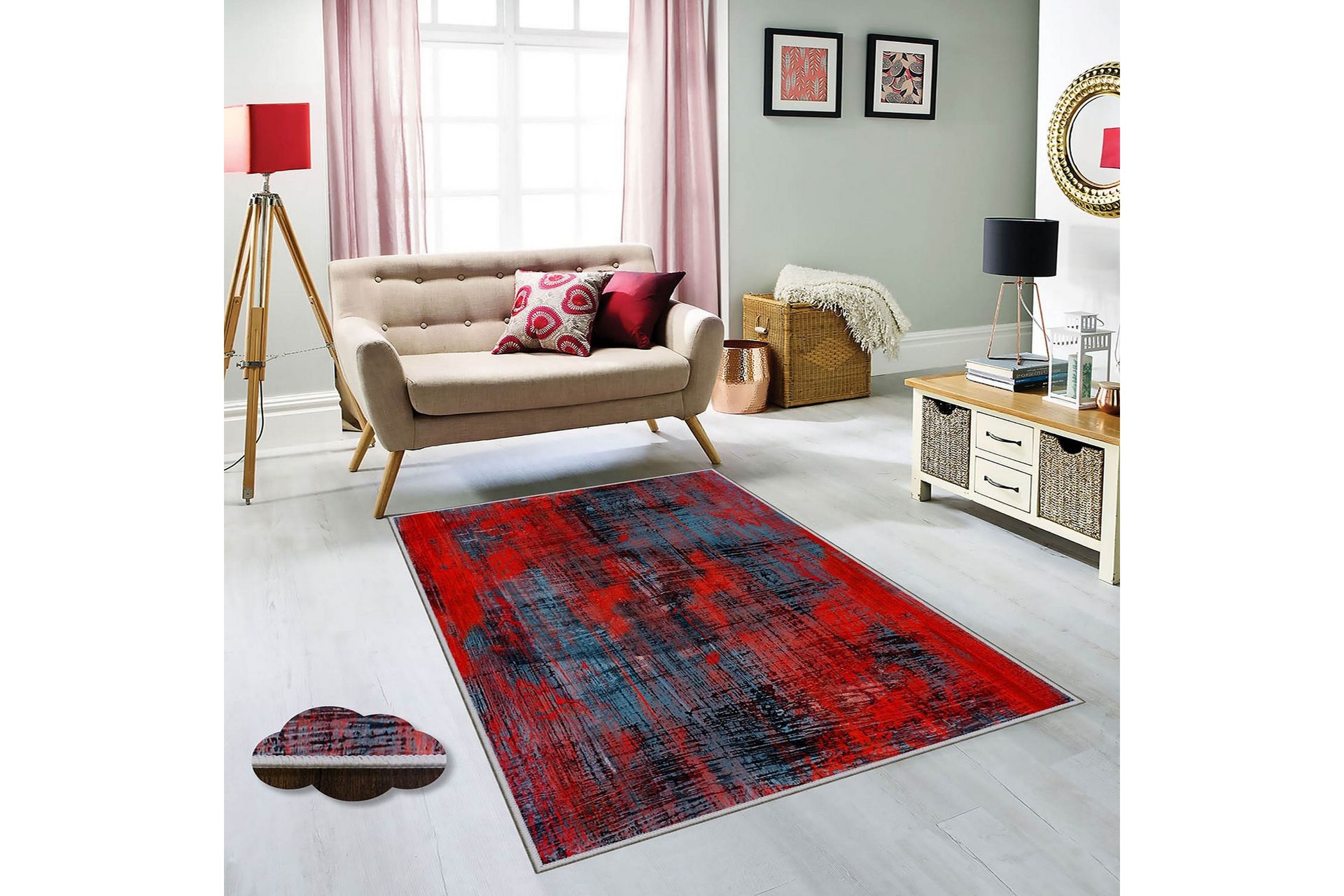 Homefesto Matto 180x280 cm - Monivärinen - Kodintekstiilit & matot - Matto - Itämainen matto - Persialainen matto