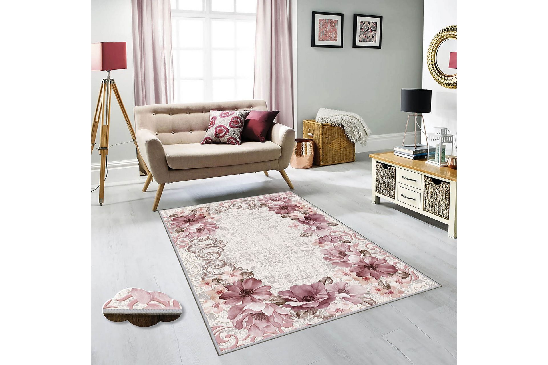 Homefesto Matto 180x280 cm - Monivärinen - Kodintekstiilit & matot - Matto - Itämainen matto - Persialainen matto