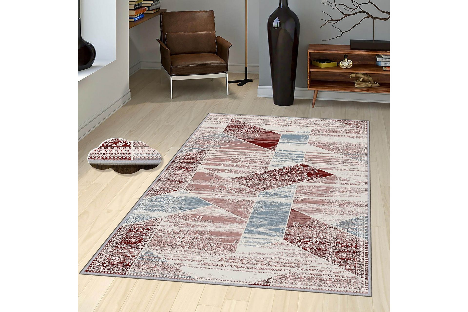 Homefesto Matto 80x120 cm - Monivärinen - Kodintekstiilit & matot - Matto - Itämainen matto - Persialainen matto