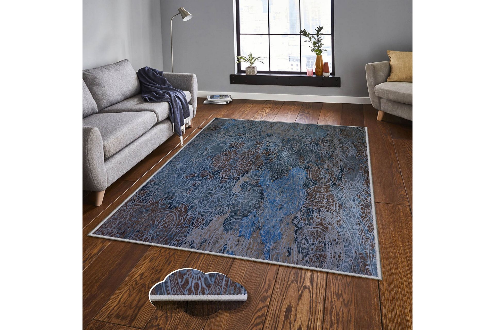 Homefesto Matto 80x120 cm - Monivärinen - Kodintekstiilit & matot - Matto - Itämainen matto - Persialainen matto