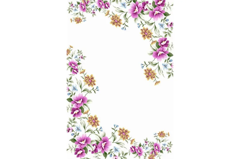 Homefesto Matto 80x120 cm, Monivärinen/Sametti