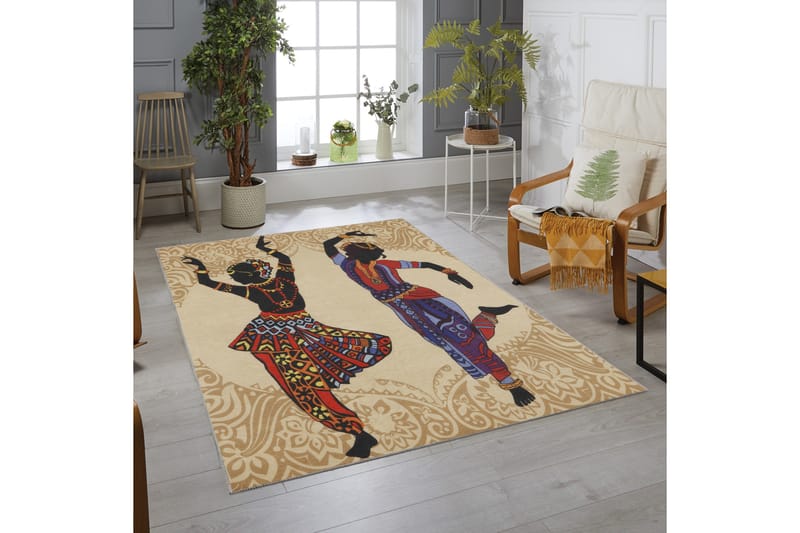Homefesto Matto 80x150 cm - Monivärinen - Kodintekstiilit & matot - Matto - Itämainen matto - Persialainen matto