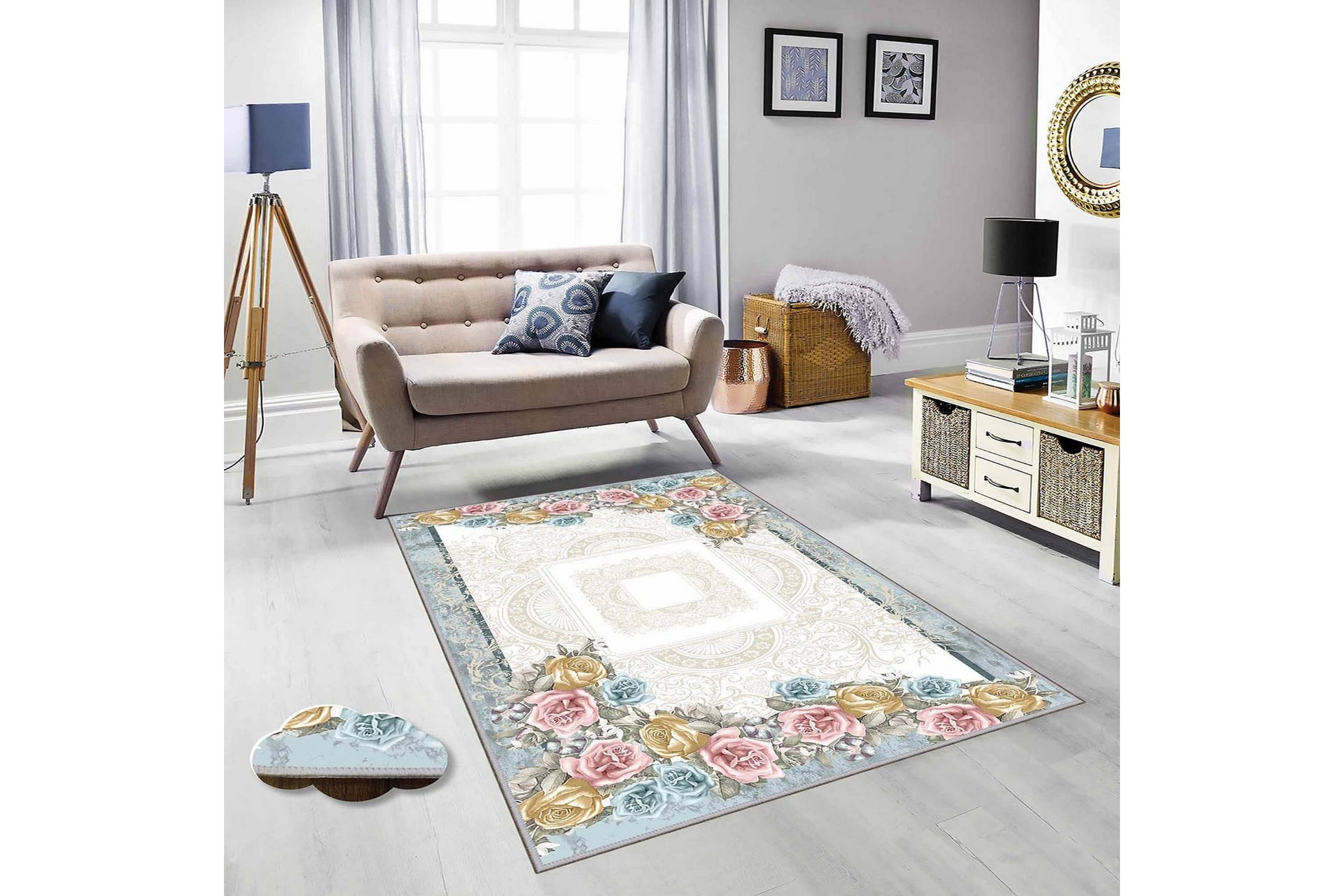 Homefesto Matto 80x150 cm - Monivärinen - Kodintekstiilit & matot - Matto - Itämainen matto - Persialainen matto