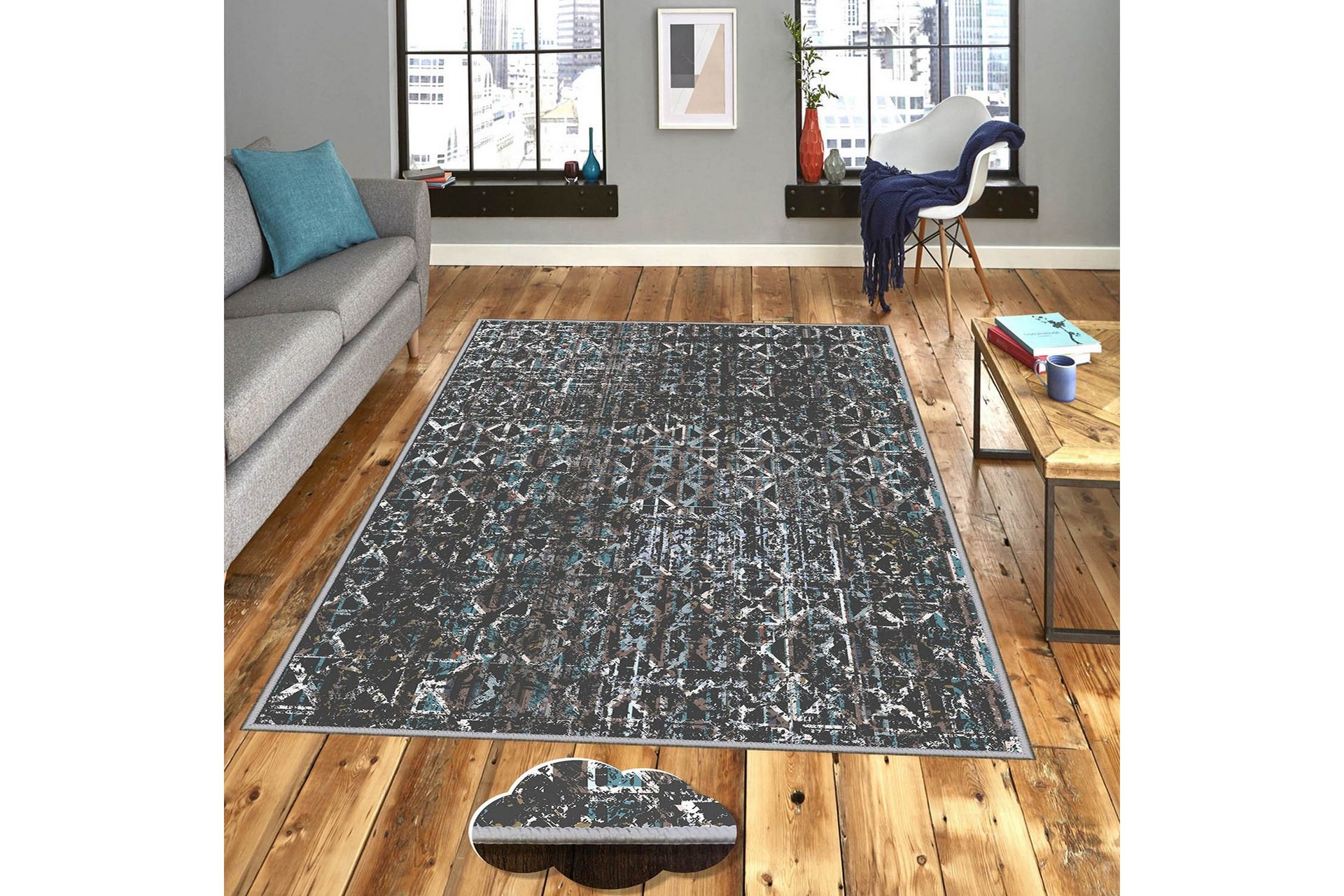 Homefesto Matto 80x150 cm - Monivärinen - Kodintekstiilit & matot - Matto - Itämainen matto - Persialainen matto