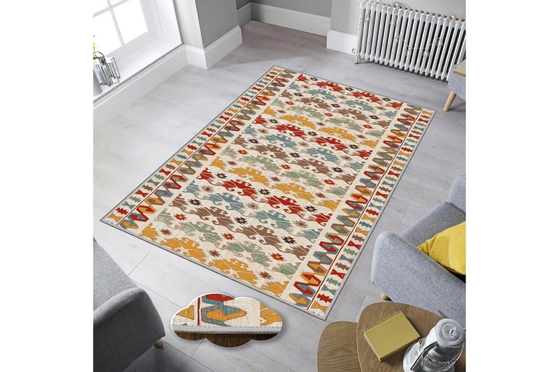 Homefesto Matto 80x150 cm - Monivärinen - Kodintekstiilit & matot - Matto - Itämainen matto - Persialainen matto