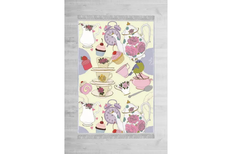 Homefesto Matto 80x150 cm, Monivärinen/Sametti