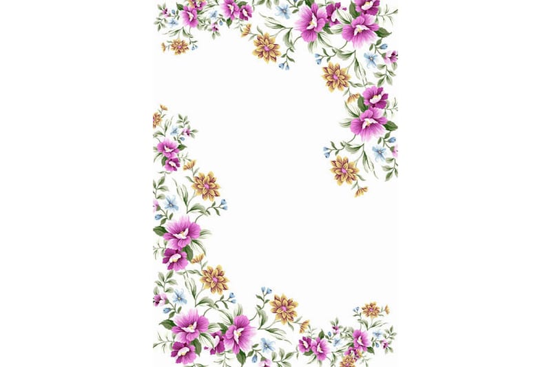 Homefesto Matto 80x150 cm, Monivärinen/Sametti