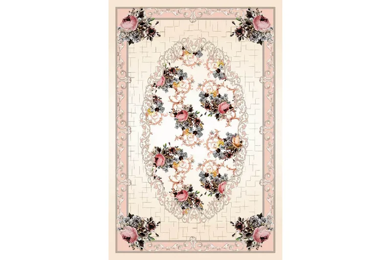 Homefesto Matto 80x150 cm - Monivärinen/Sametti - Kodintekstiilit & matot - Matto - Itämainen matto - Persialainen matto