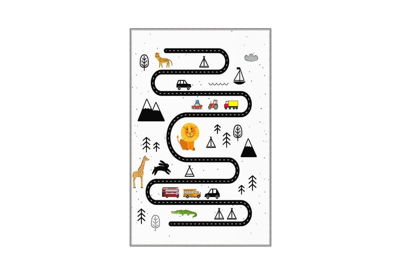 Homefesto Matto 80x200 cm - Monivärinen - Kodintekstiilit & matot - Matto - Itämainen matto - Persialainen matto