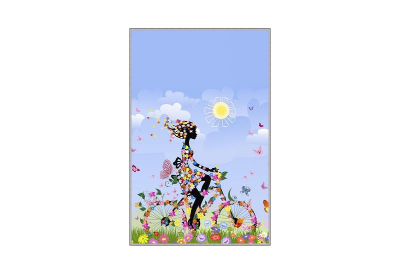 Homefesto Matto 80x200 cm - Monivärinen - Kodintekstiilit & matot - Matto - Itämainen matto - Persialainen matto