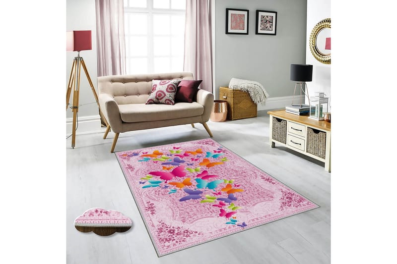 Homefesto Matto 80x200 cm - Monivärinen - Kodintekstiilit & matot - Matto - Itämainen matto - Persialainen matto