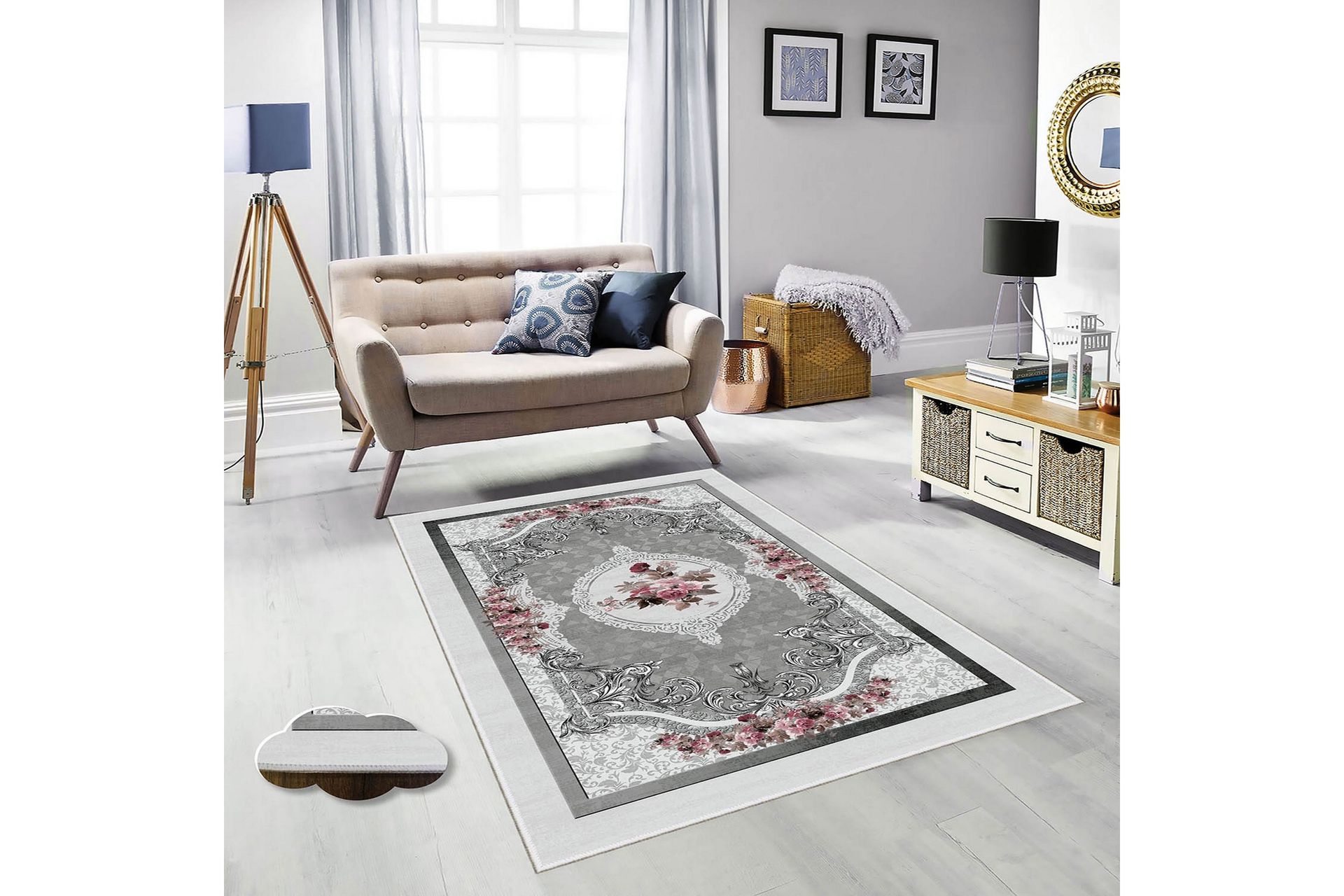 Homefesto Matto 80x200 cm - Monivärinen - Kodintekstiilit & matot - Matto - Itämainen matto - Persialainen matto