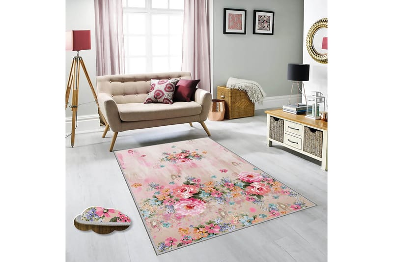 Homefesto Matto 80x200 cm - Monivärinen - Kodintekstiilit & matot - Matto - Itämainen matto - Persialainen matto