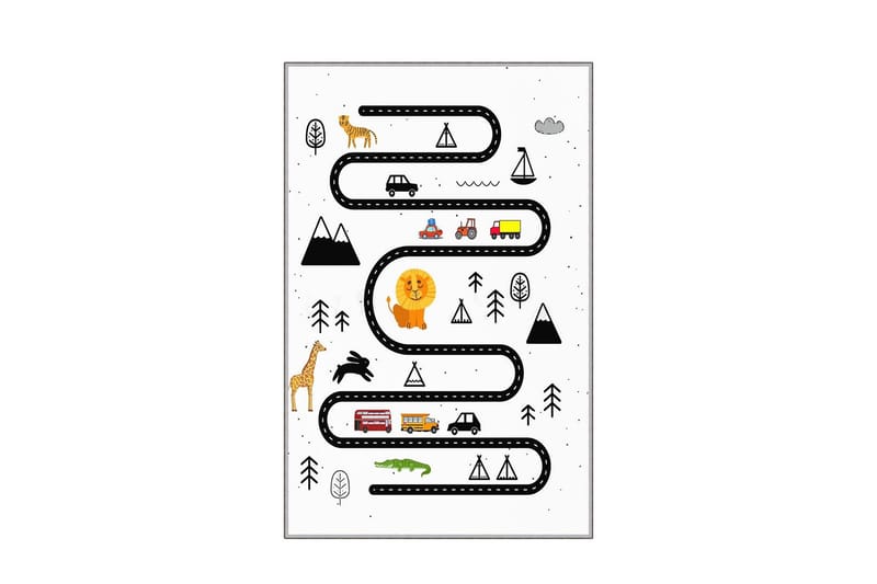 Homefesto Matto 80x200 cm - Monivärinen - Kodintekstiilit & matot - Matto - Itämainen matto - Persialainen matto