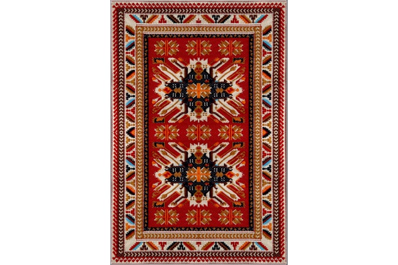 Homefesto Matto 80x200 cm - Monivärinen/Sametti - Kodintekstiilit & matot - Matto - Itämainen matto - Persialainen matto