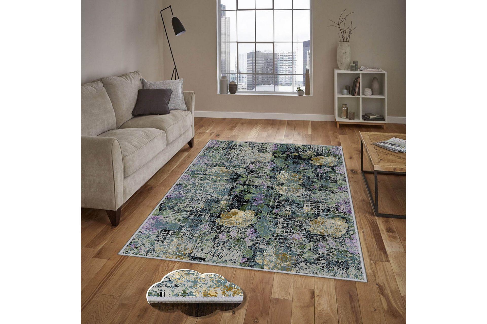 Homefesto Matto 80x300 cm - Monivärinen - Kodintekstiilit & matot - Matto - Itämainen matto - Persialainen matto