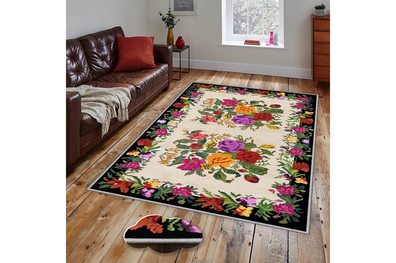 Homefesto Matto 80x300 cm - Monivärinen - Kodintekstiilit & matot - Matto - Itämainen matto - Persialainen matto