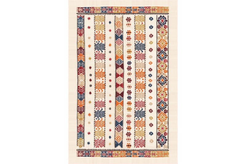Homefesto Matto 80x300 cm - Monivärinen/Sametti - Kodintekstiilit & matot - Matto - Itämainen matto - Persialainen matto