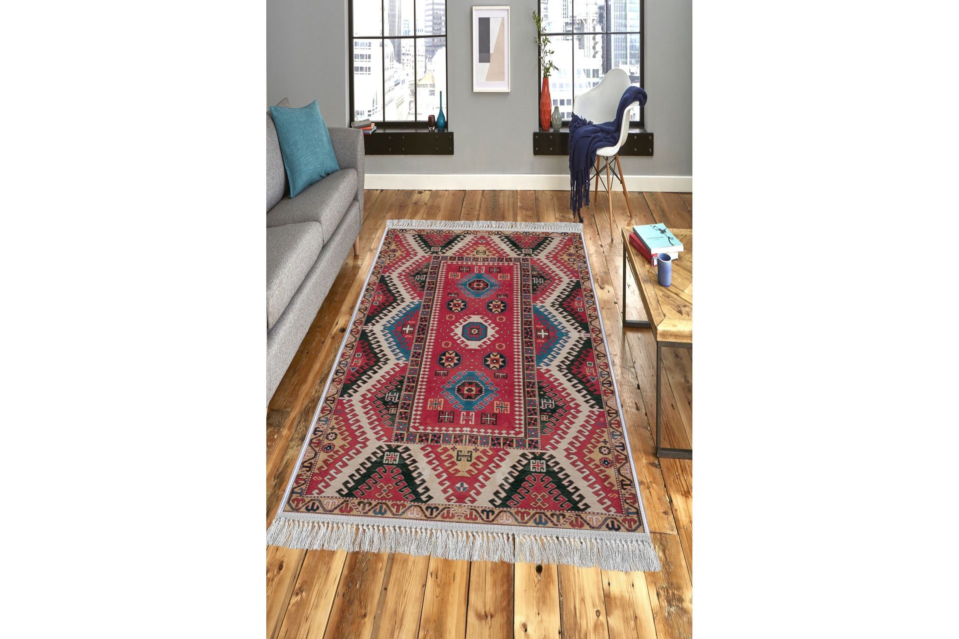 Homefesto Matto 80x300 cm - Monivärinen/Sametti - Kodintekstiilit & matot - Matto - Itämainen matto - Persialainen matto
