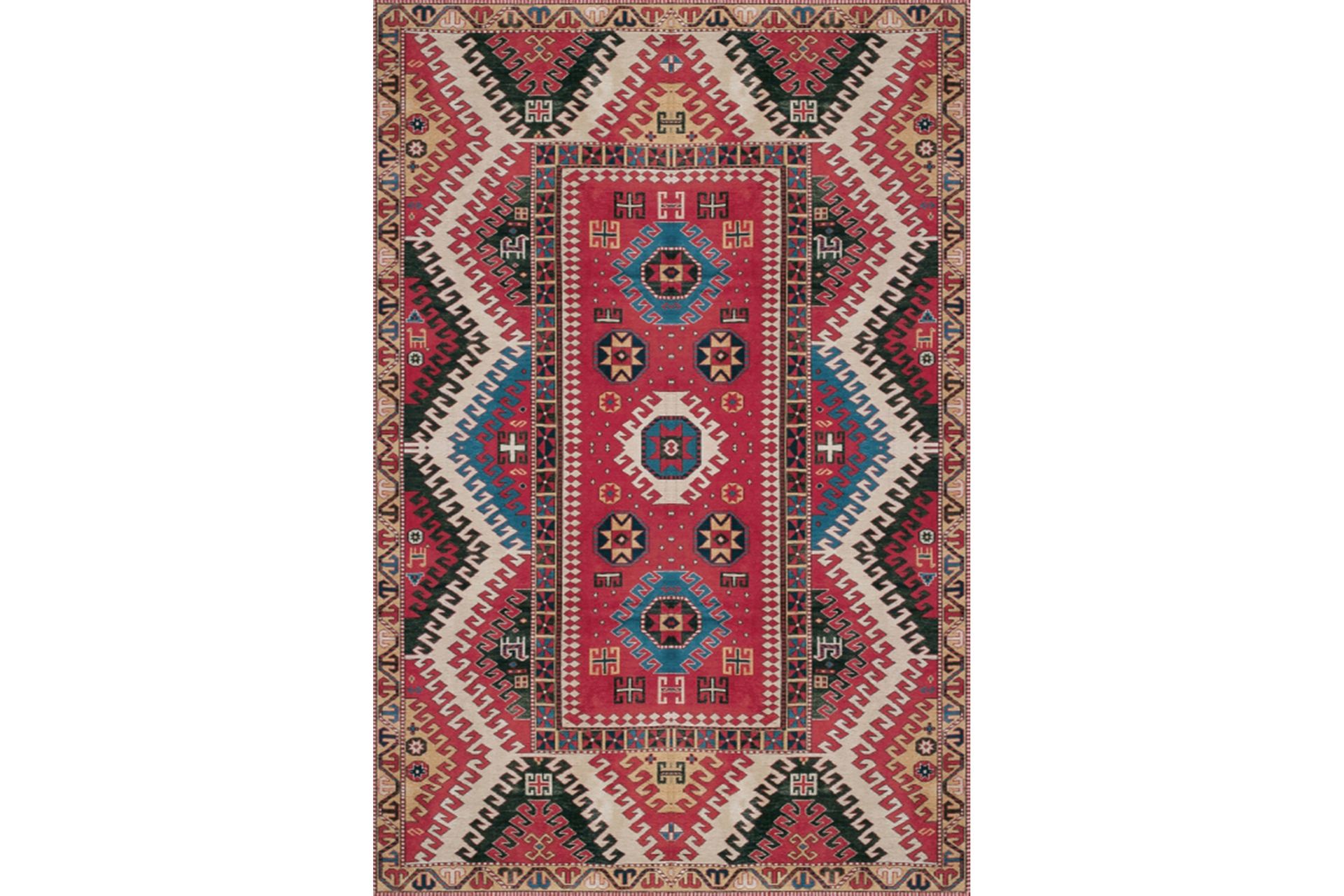 Homefesto Matto 80x300 cm - Monivärinen/Sametti - Kodintekstiilit & matot - Matto - Itämainen matto - Persialainen matto