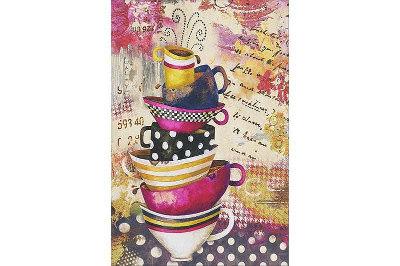 Homefesto Matto 80x300 cm, Monivärinen/Sametti