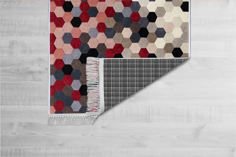 Homefesto Matto 80x300 cm, Monivärinen/Sametti