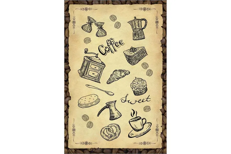 Homefesto Matto 80x300 cm - Monivärinen/Sametti - Kodintekstiilit & matot - Matto - Itämainen matto - Persialainen matto