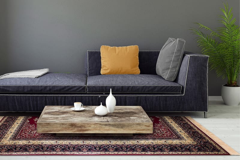 Itämainen Matto Casablanca Medallion 130x190 cm Punainen - Punainen - Kodintekstiilit & matot - Matto - Itämainen matto