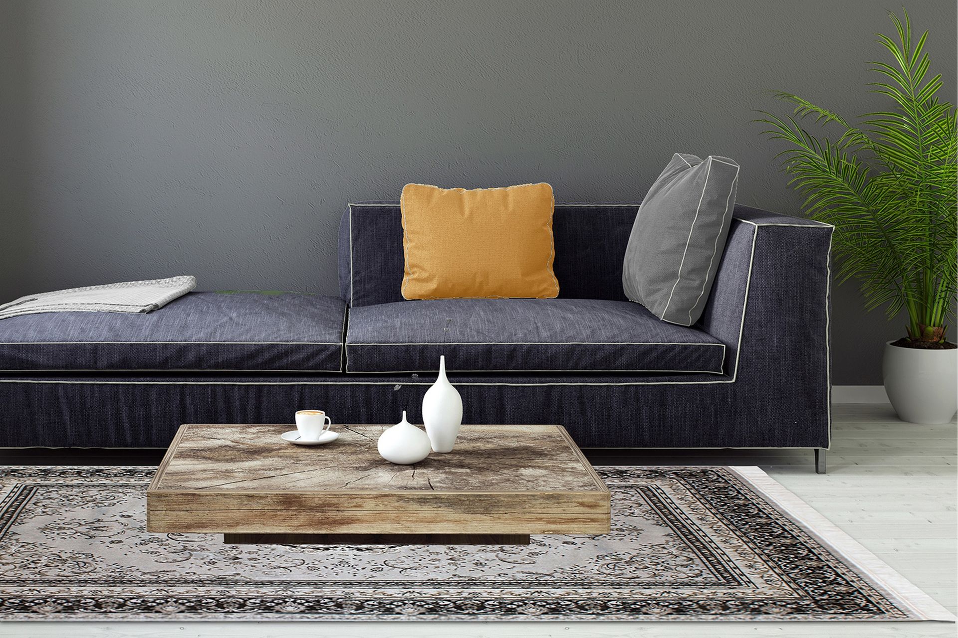 Itämainen Matto Casablanca Medallion 160x230 cm Hopea - Hopea - Kodintekstiilit & matot - Matto - Itämainen matto