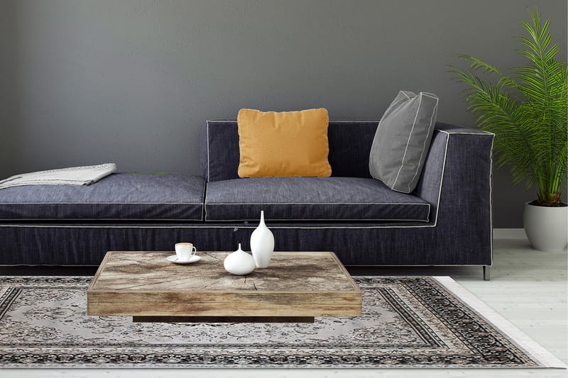 Itämainen Matto Casablanca Medallion 160x230 cm Hopea - Hopea - Kodintekstiilit & matot - Matto - Itämainen matto