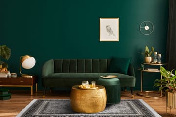 Itämainen Matto Casablanca Medallion 160x230 cm Hopea - Hopea - Kodintekstiilit & matot - Matto - Itämainen matto