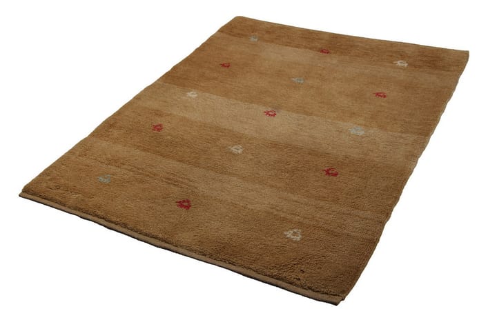 Käsinsolmittu Gabbeh Shiraz Villa Beige 106x137cm - Beige - Persialainen matto - Itämainen matto - Käsintehdyt matot