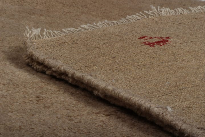 Käsinsolmittu Gabbeh Shiraz Villa Beige 140x189cm - Beige - Persialainen matto - Itämainen matto - Käsintehdyt matot