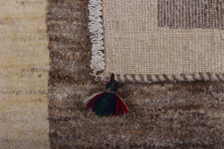 Käsinsolmittu Gabbeh Shiraz Villa Harmaa/Beige 69x108cm - Harmaa/Beige - Persialainen matto - Itämainen matto - Käsintehdyt matot