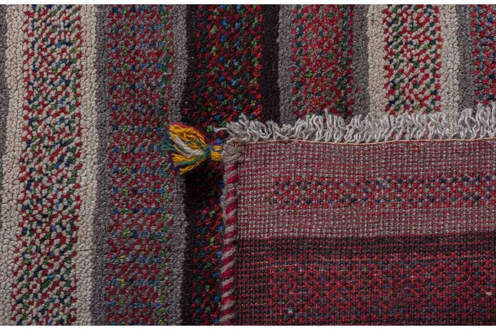 Käsinsolmittu Gabbeh Shiraz Villa Harmaa/Kerma 88x178cm - Harmaa/Kerma - Persialainen matto - Itämainen matto - Käsintehdyt matot