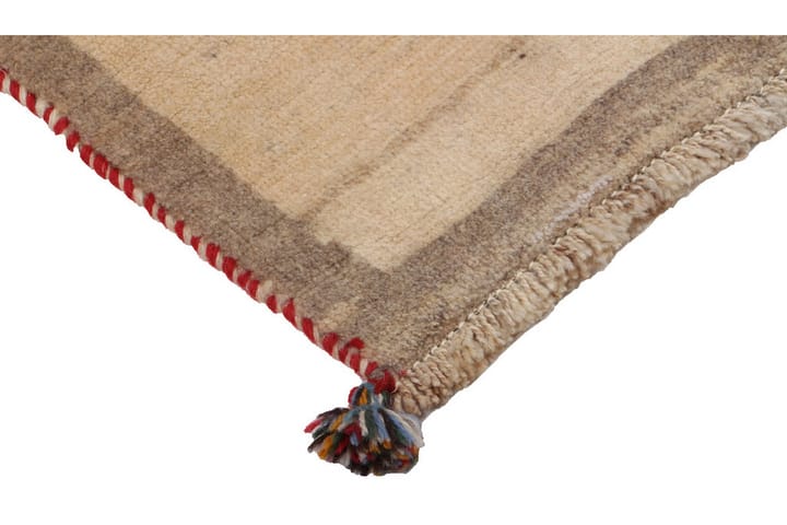 Käsinsolmittu Gabbeh Shiraz Villa Kerma/Harmaa 71x188cm - Harmaa/Kerma - Persialainen matto - Itämainen matto - Käsintehdyt matot