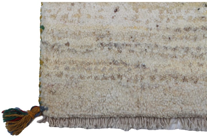 Käsinsolmittu Gabbeh Shiraz Villa Kerma/Harmaa 79x114cm - Harmaa/Kerma - Persialainen matto - Itämainen matto - Käsintehdyt matot