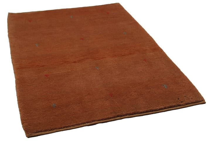 Käsinsolmittu Gabbeh Shiraz Villa Oranssi 105x141cm - Oranssi - Persialainen matto - Itämainen matto - Käsintehdyt matot