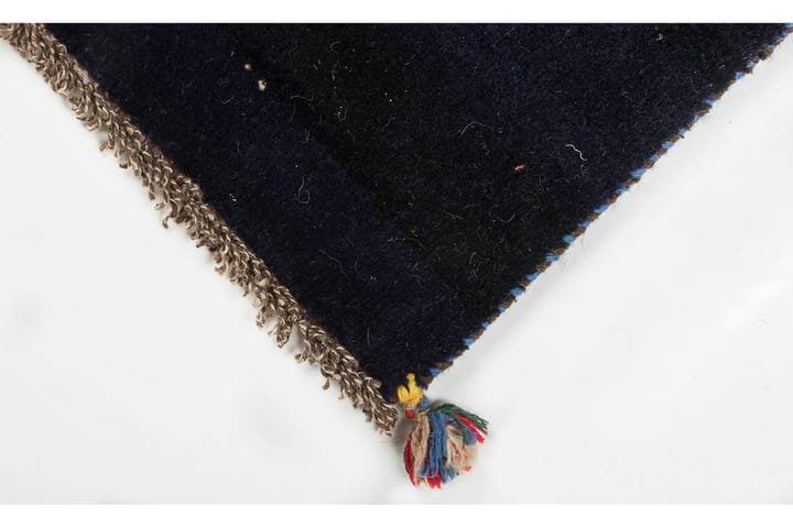 Käsinsolmittu Gabbeh Shiraz Villa Tummansininen 58x117cm - Tummansininen - Persialainen matto - Itämainen matto - Käsintehdyt matot