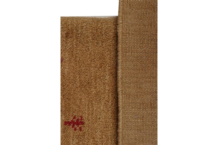 Käsinsolmittu Gabbeh Shiraz Villa Vaaleanruskea 85x122cm - Vaaleanruskea - Persialainen matto - Itämainen matto - Käsintehdyt matot