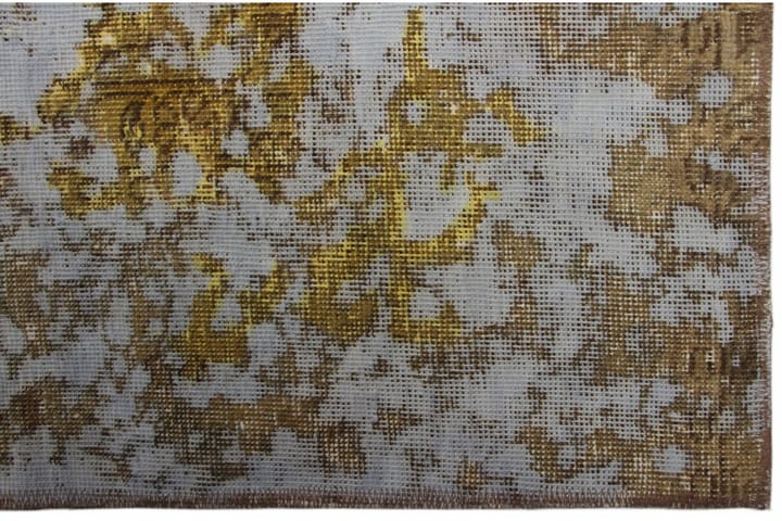 Käsinsolmittu Persialainen Matto 223x286 cm Vintage - Sininen / Kulta - Persialainen matto - Itämainen matto