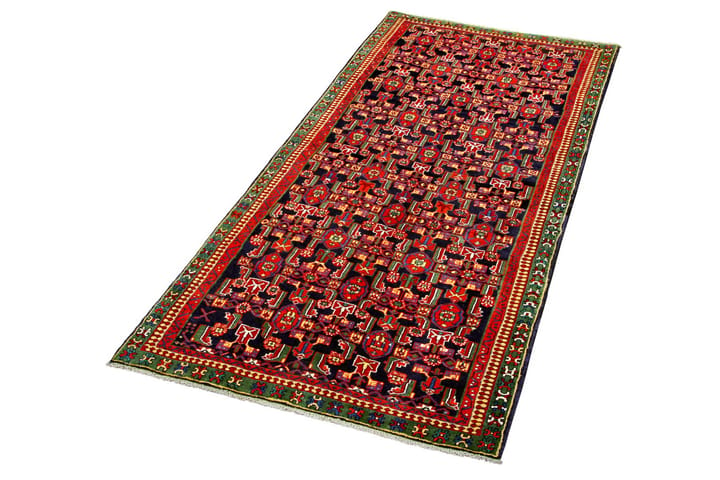Käsinsolmittu persialainen matto 138x300 cm - Tummansininen / Punainen - Persialainen matto - Itämainen matto