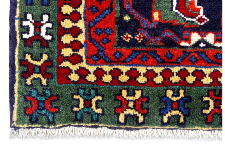Käsinsolmittu persialainen matto 138x300 cm - Tummansininen / Punainen - Persialainen matto - Itämainen matto