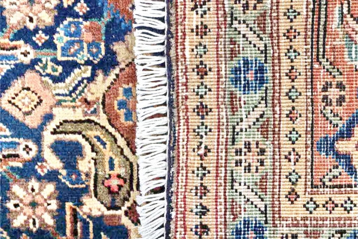 Käsinsolmittu persialainen matto 215x324 cm - Tummansininen / Kupari - Persialainen matto - Itämainen matto