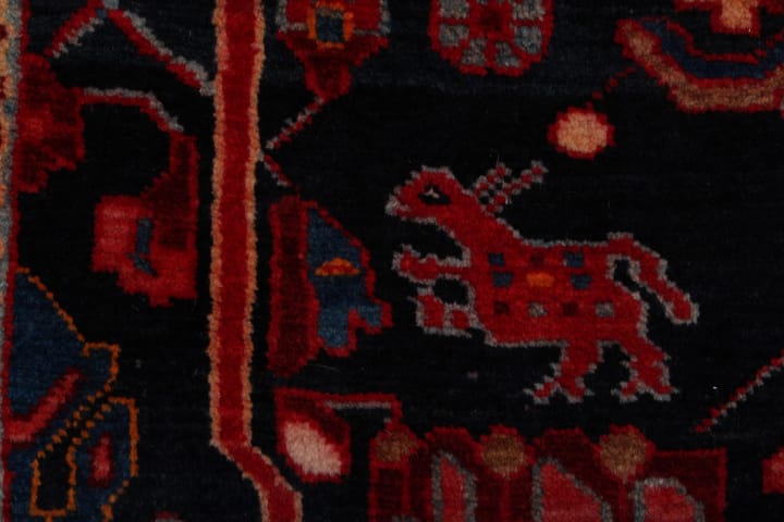 Käsinsolmittu Persialainen Matto 157x292 cm Kelim - Tummansininen / Punainen - Persialainen matto - Itämainen matto