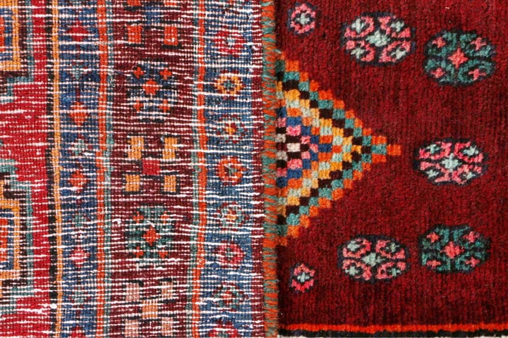 Käsinsolmittu persialainen matto 134x256 cm - Tummansininen / Punainen - Persialainen matto - Itämainen matto